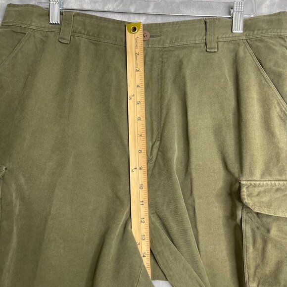 Tommy Bahama Cargo Shorts Green Mens 35 Silk‎ Cotton Preppy Coastal - Picture 7 of 9